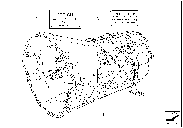 1995 BMW 850CSi Manual Gearbox S6S 560G Diagram