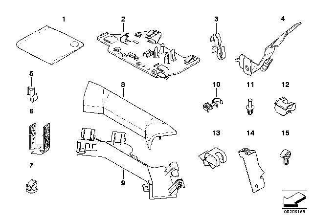 2009 BMW 535i xDrive Holder Diagram for 12527555014