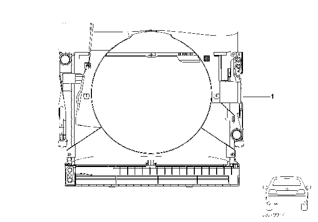 2006 BMW M3 Cooling Unit Diagram for 17112229990