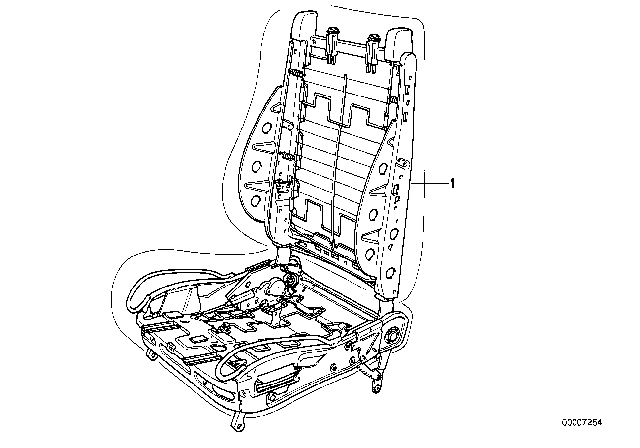 1991 BMW 750iL BMW Repair Sports Seat Diagram