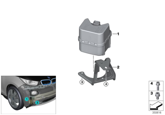 2015 BMW i3 Holder, Sound Generator Diagram for 65159301691