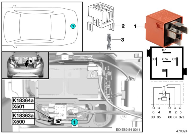 2015 BMW Z4 Relay, Hardtop Drive Diagram 1