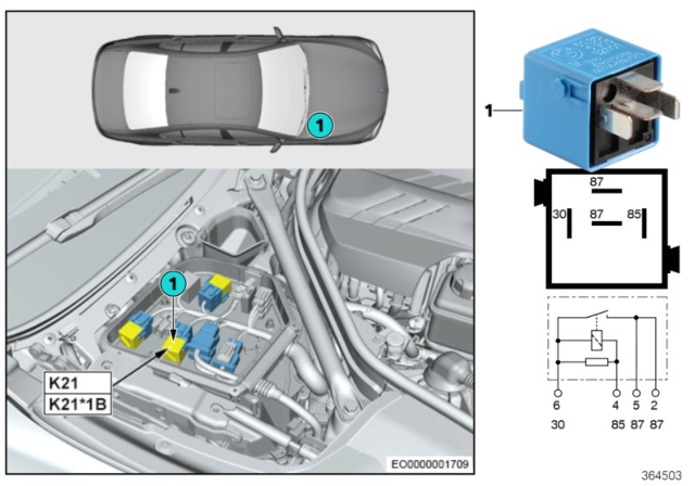 2016 BMW M6 Relay, Transmission Oil Pump Diagram