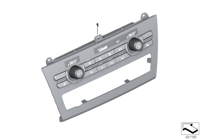 2013 BMW X3 Control Unit, Automatic Air Conditioning Diagram 3