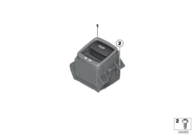 2012 BMW 650i xDrive Switch Folding Top Diagram