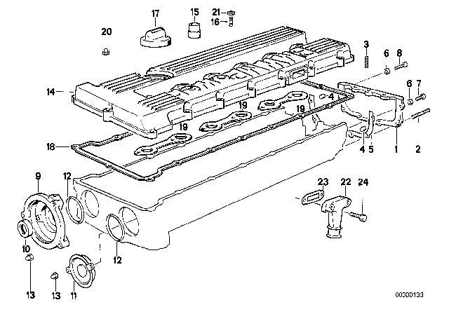 1993 BMW M5 Connector Diagram for 11151311701