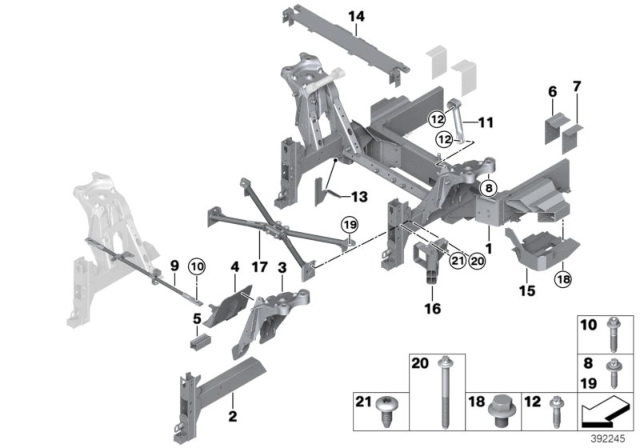 2017 BMW i3 Front Body Diagram