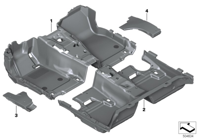 2020 BMW 330i xDrive INSERT, FRONT RIGHT Diagram for 51477443142