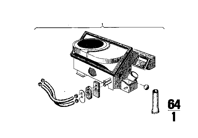 1970 BMW 2800CS Heater Diagram 1