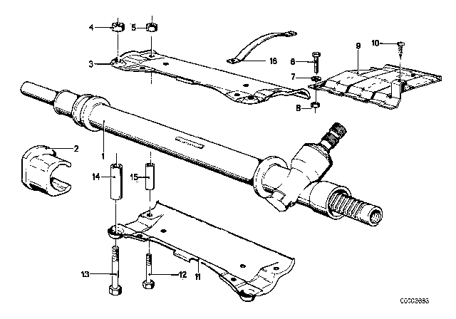 1979 BMW 320i Mechanical Steering Diagram