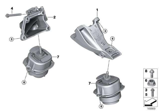 2013 BMW X5 Engine Suspension Diagram