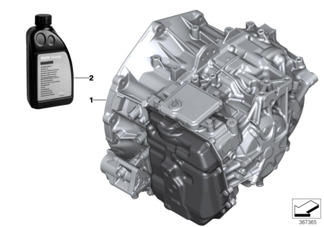 2019 BMW i8 EXCH. AUTOMATIC TRANSMISSION Diagram for 24008742990