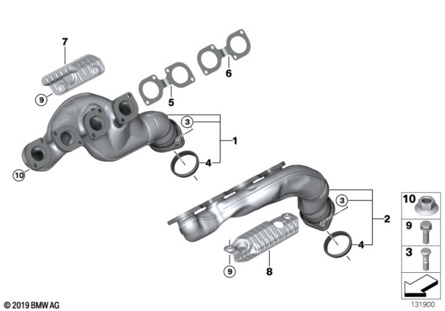 2005 BMW X5 Exhaust Manifold Diagram