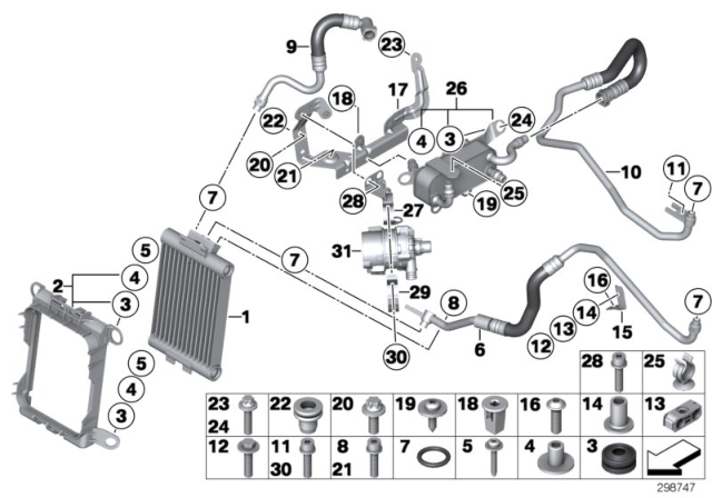 2014 BMW 335i Fillister Head Screw Diagram for 07146982677