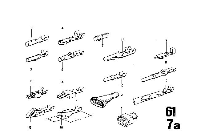 1970 BMW 2800 Cable Connection Diagram 2