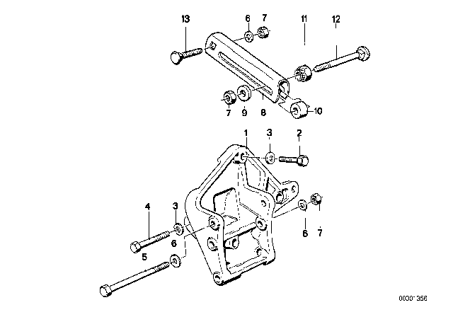 1986 BMW 524td Washer Diagram for 12311277576