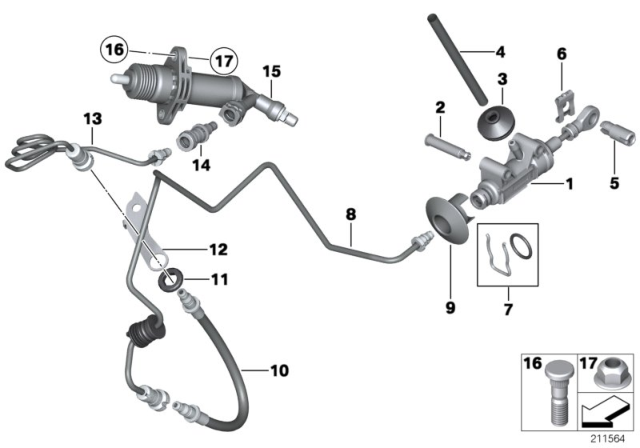 2015 BMW M6 Clutch Control Diagram