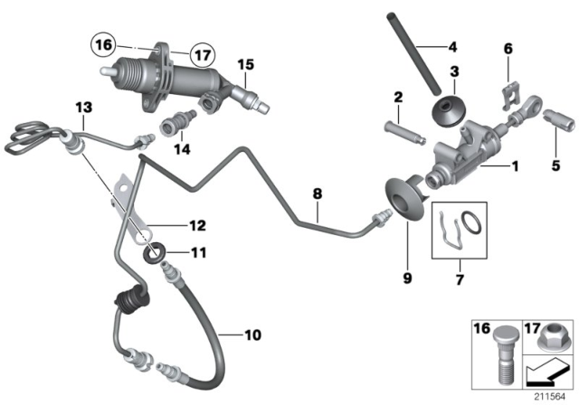 2016 BMW M6 Clutch Control Diagram