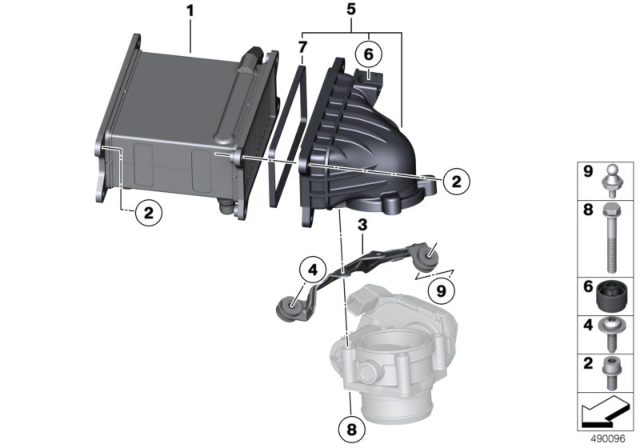 2011 BMW 760Li Charge - Air Cooler Diagram