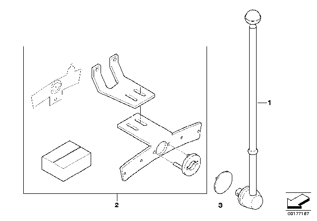 2013 BMW X5 Flag Holder Diagram