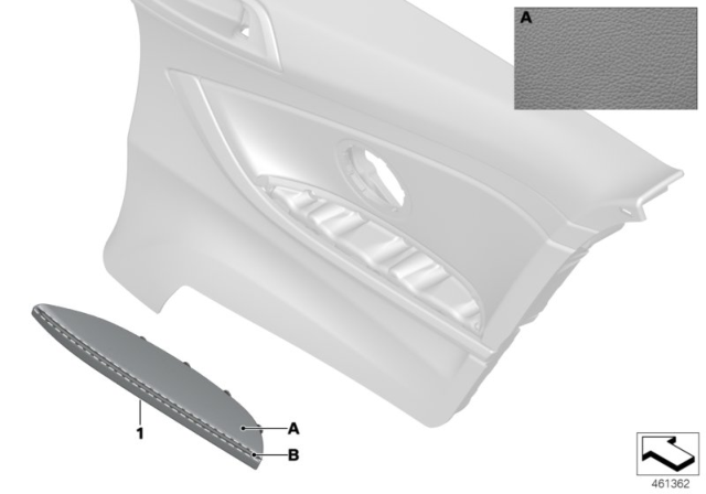 2016 BMW 428i Individual Armrest Diagram 3