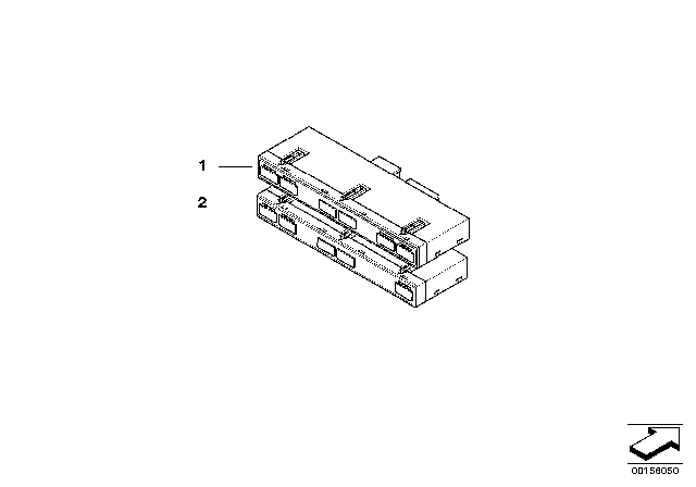 2006 BMW M6 Switch Unit, Centre Console Diagram 2