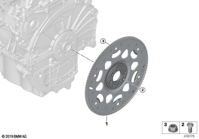 2015 BMW i8 Flywheel Automatic Diagram