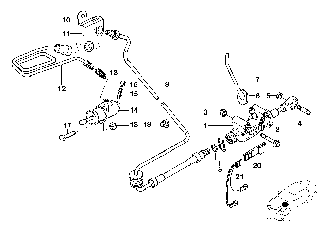 2002 BMW X5 Clutch Control Diagram