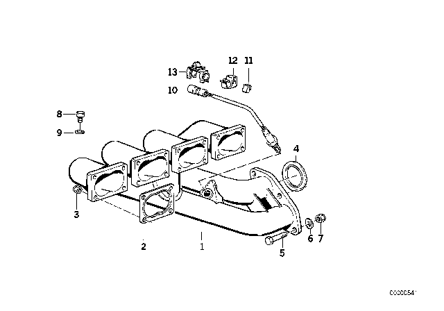 1990 BMW M3 Exhaust Manifold Diagram