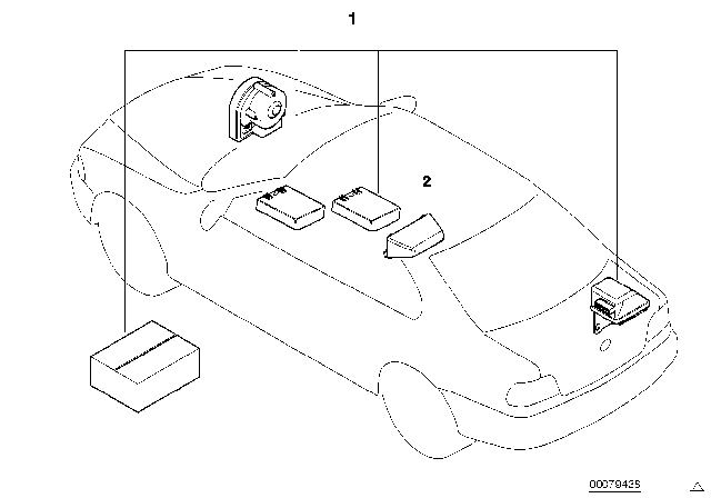 2004 BMW 330Ci Installation Kit Alarm System Diagram