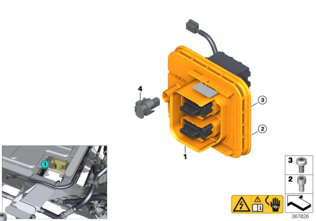 2014 BMW i3 High-Voltage Accumulator Diagram 2