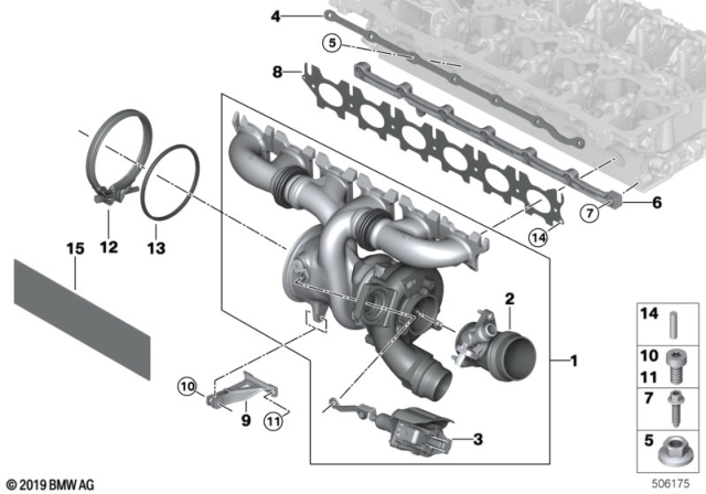 2020 BMW M340i xDrive ADAPTER, TANK VENT LINE, HEA Diagram for 11618689501