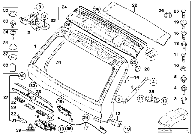 2004 BMW X5 Gasket Diagram for 51137062294