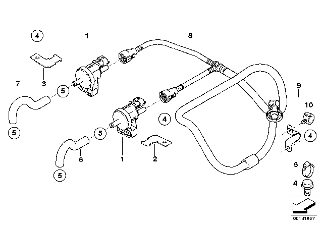 2009 BMW M5 Pipe Diagram for 13907835915