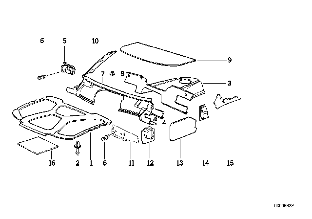 1991 BMW 325is Sound Insulating Diagram 1