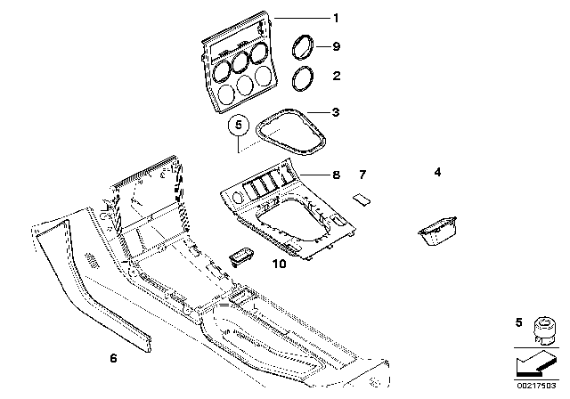 2001 BMW Z3 M Mount For Airbag Switch Diagram for 51162497678