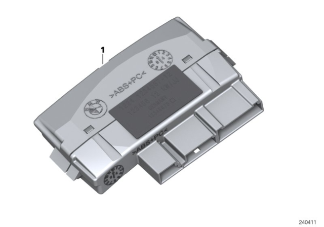 2014 BMW 428i xDrive Control Unit, Steering Wheel Electronics Diagram