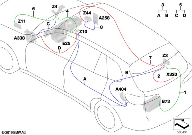 2020 BMW X5 SUPPL.LINE, POS.BATT.TERM.DI Diagram for 61115A0A2C5