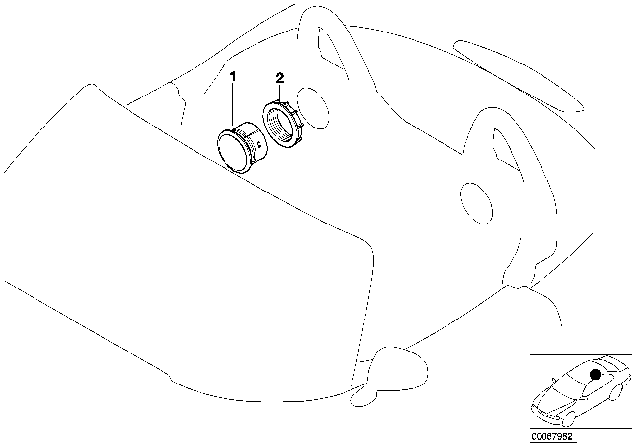2000 BMW Z8 Mid-Range Loudspeaker Diagram for 65138387426