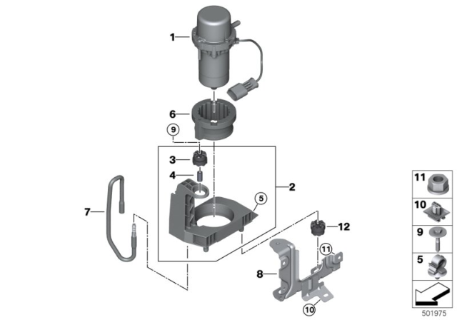 2020 BMW X3 Vacuum Pump For Brake Servo Unit Diagram