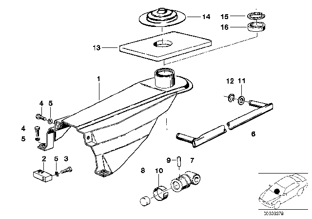 1981 BMW 633CSi Gearshift, Mechanical Transmission Diagram 3