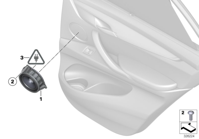 2019 BMW X5 Single Parts, Stereo System Diagram 2