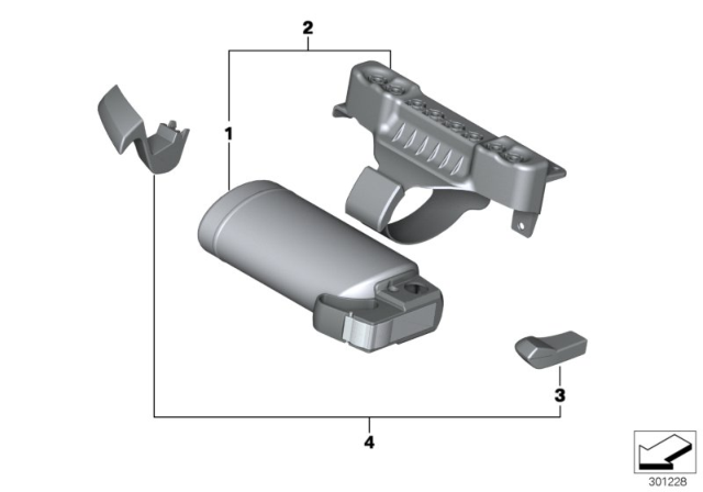 2008 BMW 328i Fire Extinguisher Diagram