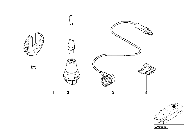 2006 BMW 325Ci Single Parts For Telephone Roof Antenna Diagram