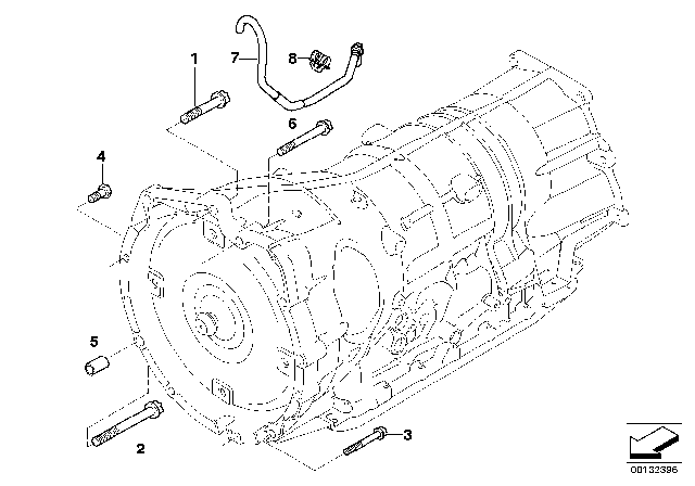 2011 BMW X5 Gearbox Mounting Diagram