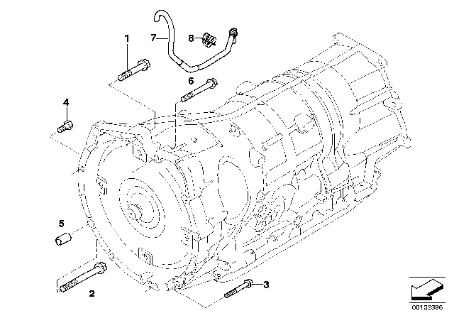 2009 BMW X5 Gearbox Mounting Diagram