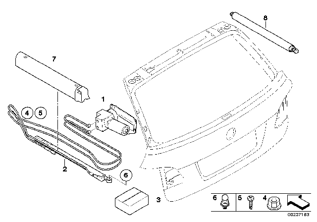 2010 BMW 535i xDrive Cover, Hydraulic Zylinder Diagram for 51247183271