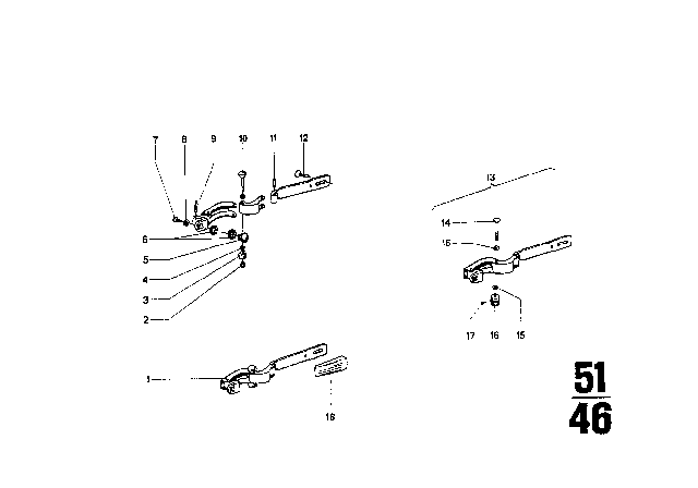 1974 BMW 2002 Vent Window Diagram 4