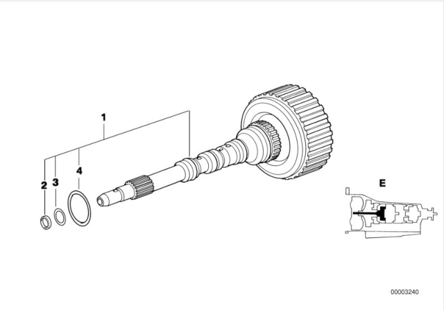 1997 BMW M3 Drive Clutch (A5S310Z) Diagram 3