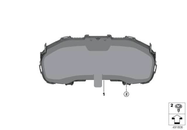 2020 BMW X5 INSTRUMENT CLUSTER, HIGH Diagram for 62105A065A9